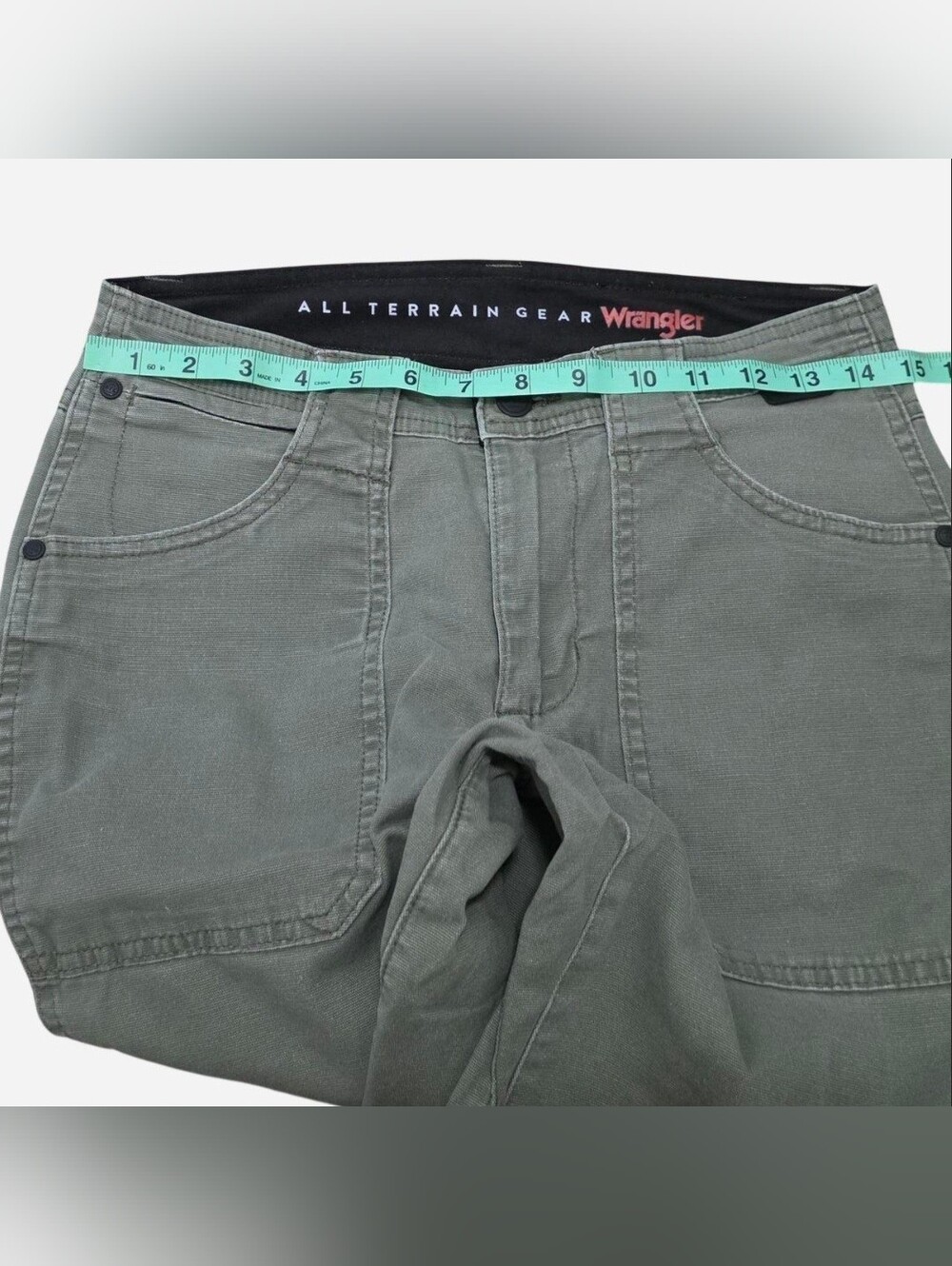 Wrangler ATG Women's Cargo Boot Outdoor Pants | Size 6 Average - Earthy Green - Picture 7 of 10